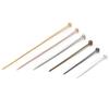 200 st/parti 18 20 25 30 40 mm Metallkulhuvudnålar 0,5 mm Stångnålar Kontakt för DIY Smyckestillverkning Pärlfynd Tillbehör