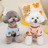 Cartoon Bear Small Dogs Clothes High Elasticity Four Legs Jumpsuit for Cats Spring Autumn Protect French Bulldog Pet Overalls