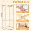 Stuffed Animal Storage & Organizer, Holder for Toys, To Assemble, Ideal for Bedroom and Doll Storage, Black Friday Deals