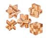 Chonor Brain Teaser IQ Test 3D Wooden Puzzle Toys, 12 Pieces Set, Brain Mind Teaser Puzzle Gift for Adults & Kids