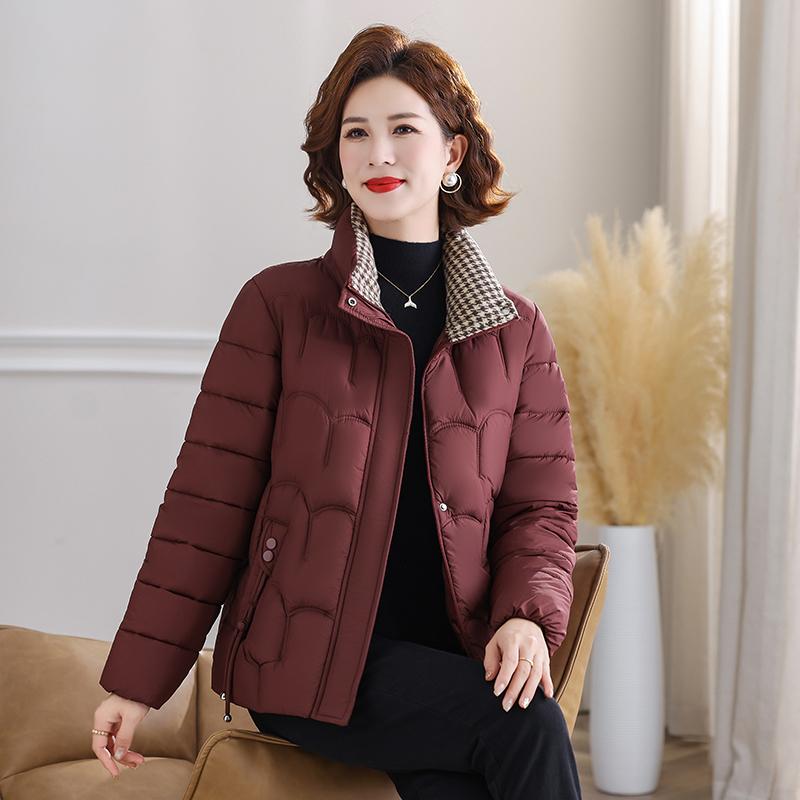 Women Jacket Autumn Winter Light Down Cotton Coat Femme Stand-up Collar Casual Short Warm Outerwear Ladies