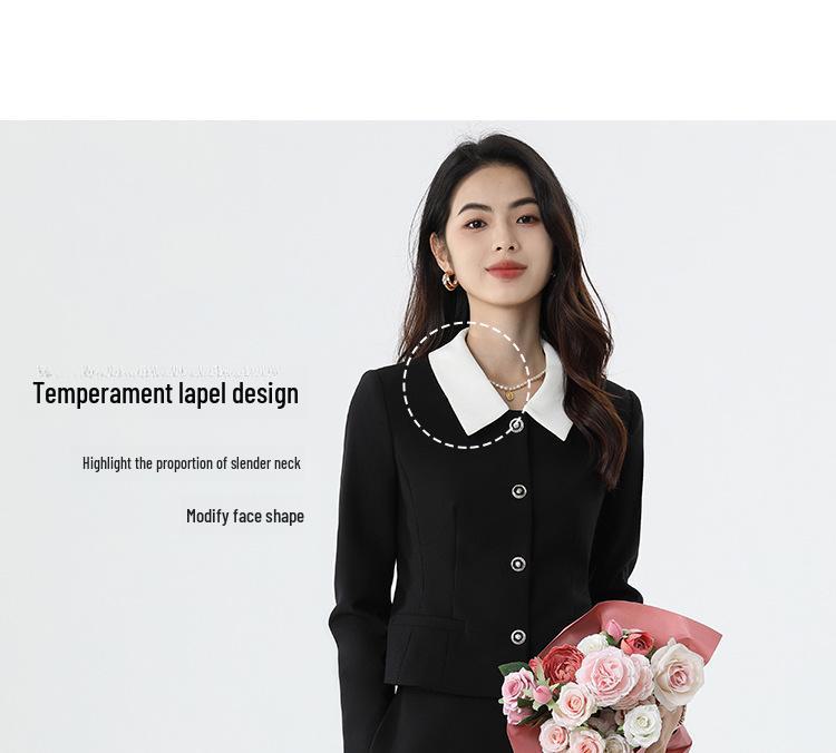 Xiangchunniao Hepburn Style Women's Luxury Suit Skirt: Waist-Slimming, Professional, and Elegant for Commuting.