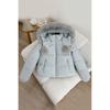 Womens Short Puffer Coat With Faux Fur Collar Hooded Winter Jacket Thick Warm Cotton Fill Korean Style