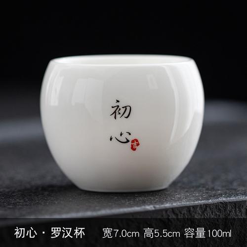 

Нефритовая чашка для чая Кунг-фу, Белый фарфор, Мастер-чашка, Керамика, Одинарная чайная чашка, Бытовая