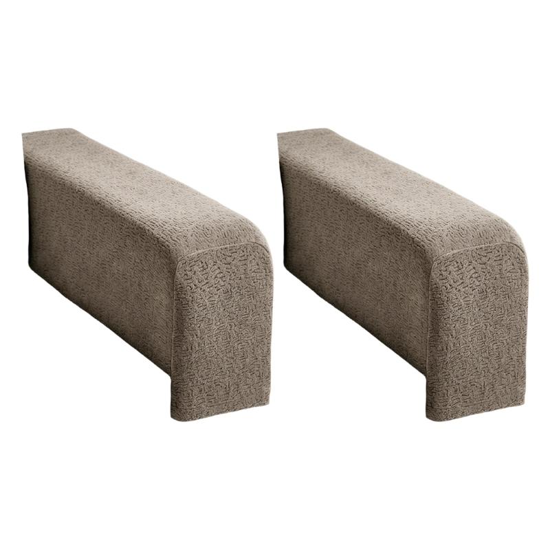 Pack of 2 Sofa Armrest Protectors Full Coverages Stretch Arm Chair Covers Textured Nonslip Slipcovers Machine Washable