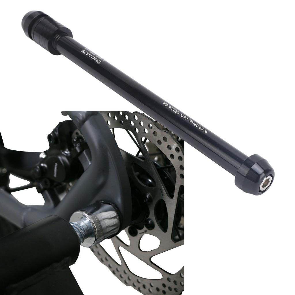 Bike Thru Axle M12xP1.75 Aluminum Alloy Bicycle Thru Axle Adapter for Mountain Bike Road Bike