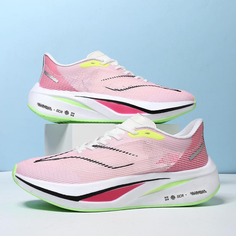 Feidian 4C Carbon Board Ultra-light Student Junior High School Student Running Shoes Male Breathable Professional Racing Shock Absorption Older Chi