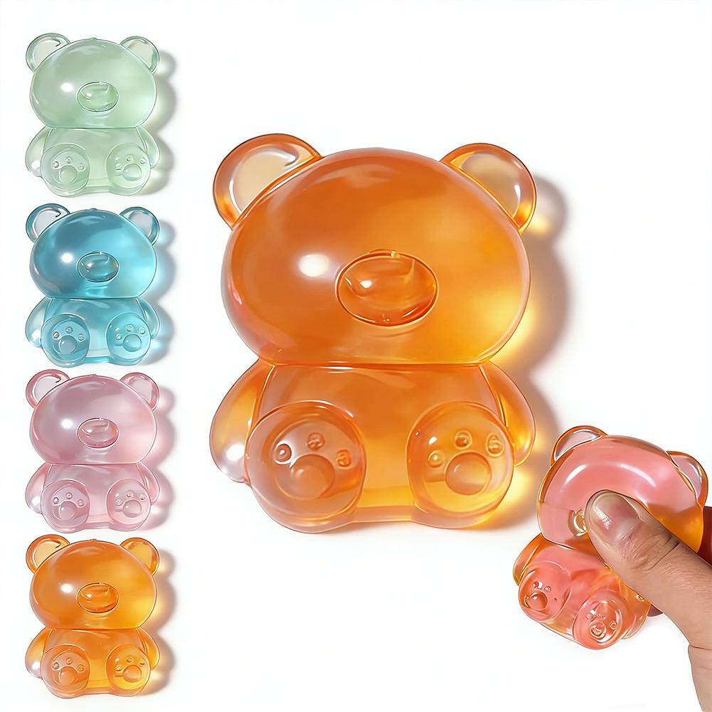 

Cute Bear Maltose Stress-relieving Toy Colorful Sensory Toy Creative New Item Desk Decoration Stress Relief Doll Party Gifts