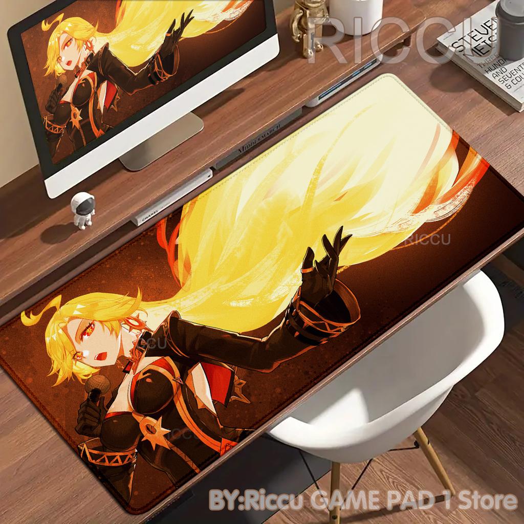 HD PC Genshin Impact Mavuika Hentai High definition printing Mechanical Keyboard Locking Edges accessories Mouse pad ESports