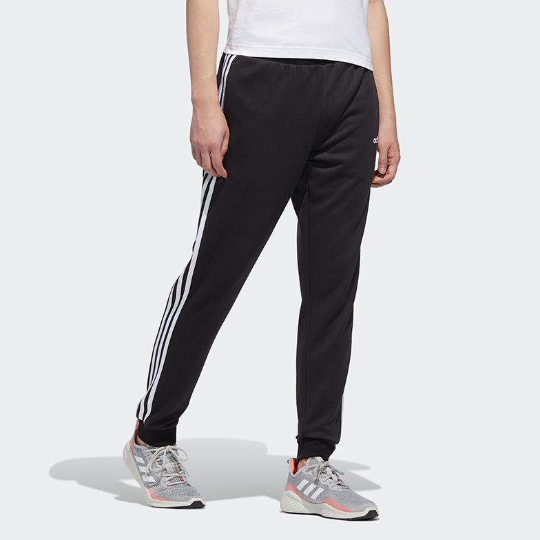 Adidas Slim Fit Cuffed Joggers Men Bottoms Black GJ8905