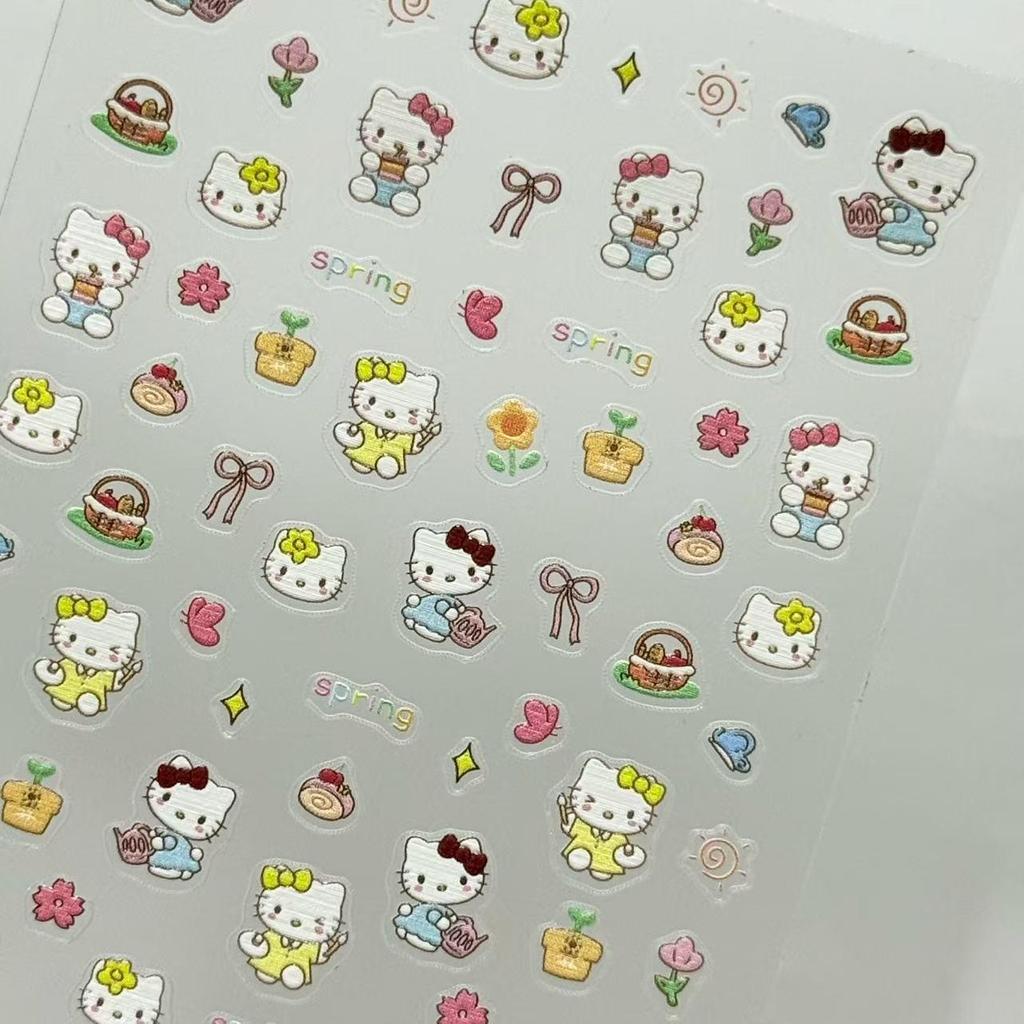 Hello Kitty letní samolepky na nehty - Plná sada pro kutily