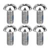 6Stück/Box M5x10mm Titanlegierung Schrauben Fahrrad Fahrrad Bremsscheibe Rotor T25 Schrauben SchraubenSilber