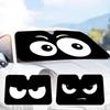 Black Funny E-expressionS Cartoon Car SunShade Personalized Windshield Anti-UV Window Windscreen Cover Shade Auto Visor