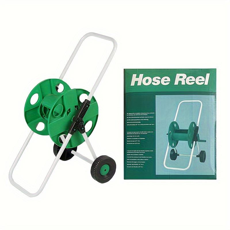 

Large Garden Hose Reel Cart with Wheels, Hand-Push Design, 50m Capacity