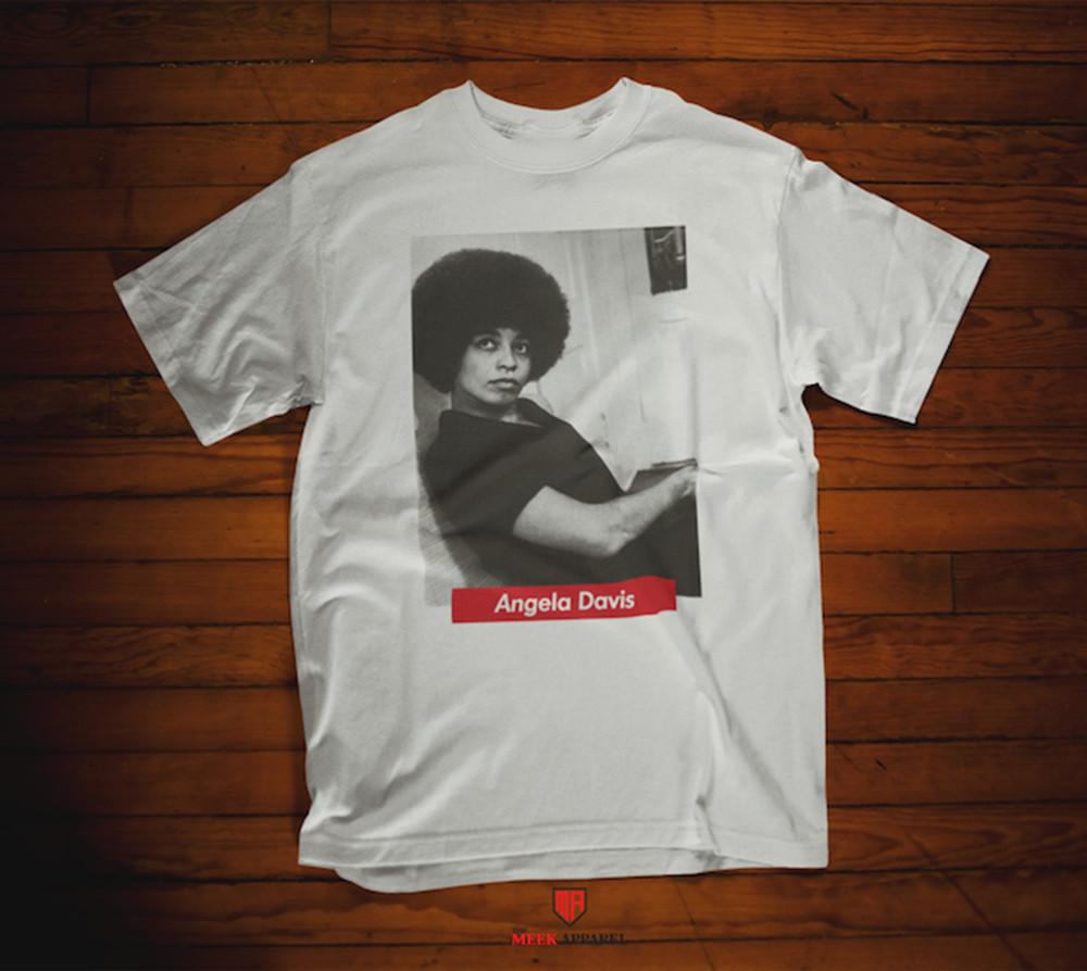 Angela Davis Activist Black History T Shirt White Size S To 4XL NL1175 Unisex T-Shirt M