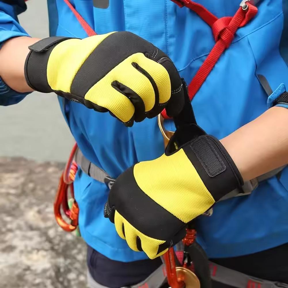 Anti Slip Outdoor Gloves Full Finger Sports Gloves Utility Garden Work Gloves  Construction