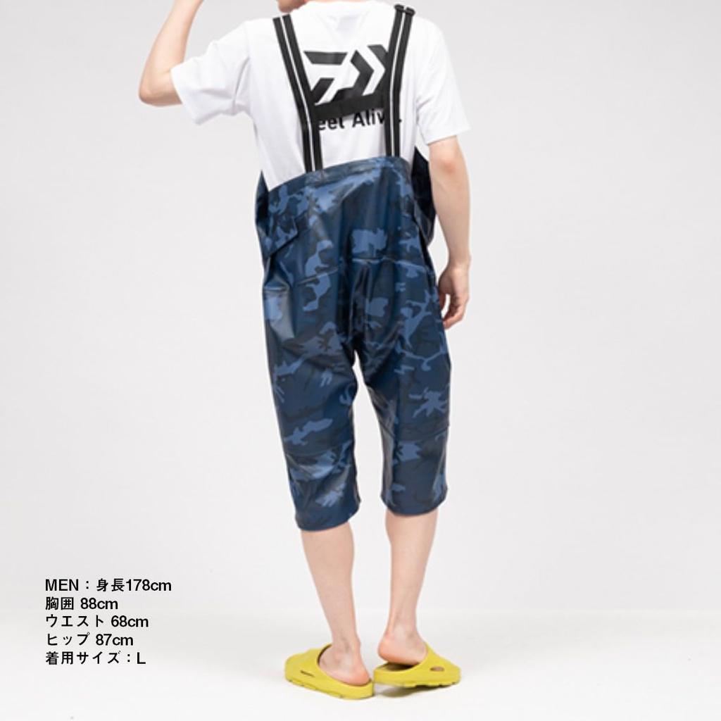 DAIWA PU Ocean Half Overalls Navy DR-6323P