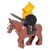 Medieval Figures Middle Ages Rome Warrior Golden Knight Horse Hawk Castle King Dragon Knights Building Blocks BricksToys gifts