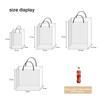 30pcs 18 Colors Optional Solid Color Kraft Paper Bags Can Be Used Multiple Times Shopping Bags, Holiday Gift Packaging Bags