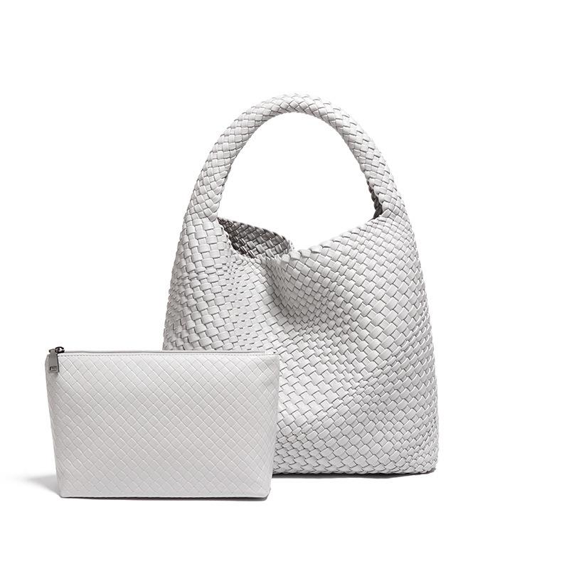 Hand-woven Women's Bags, Daily Casual Shoulder Bags, Large-capacity Underarm Bags, Bucket Bags.