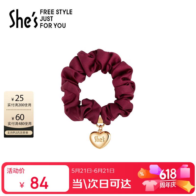 She s Heart-Shaped Elegant Hair Tie 1 pc