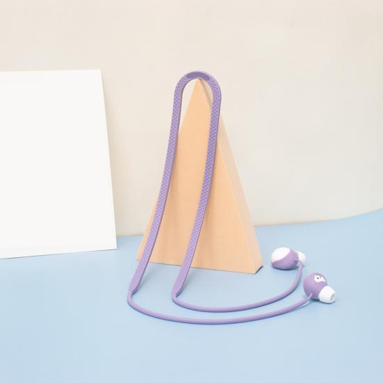 Earphones Neck Rope Tangle-free Anti-fall Silicone Sensory-free Wearing Earbuds Neck Strap for Samsung Galaxy Buds 2 Pro