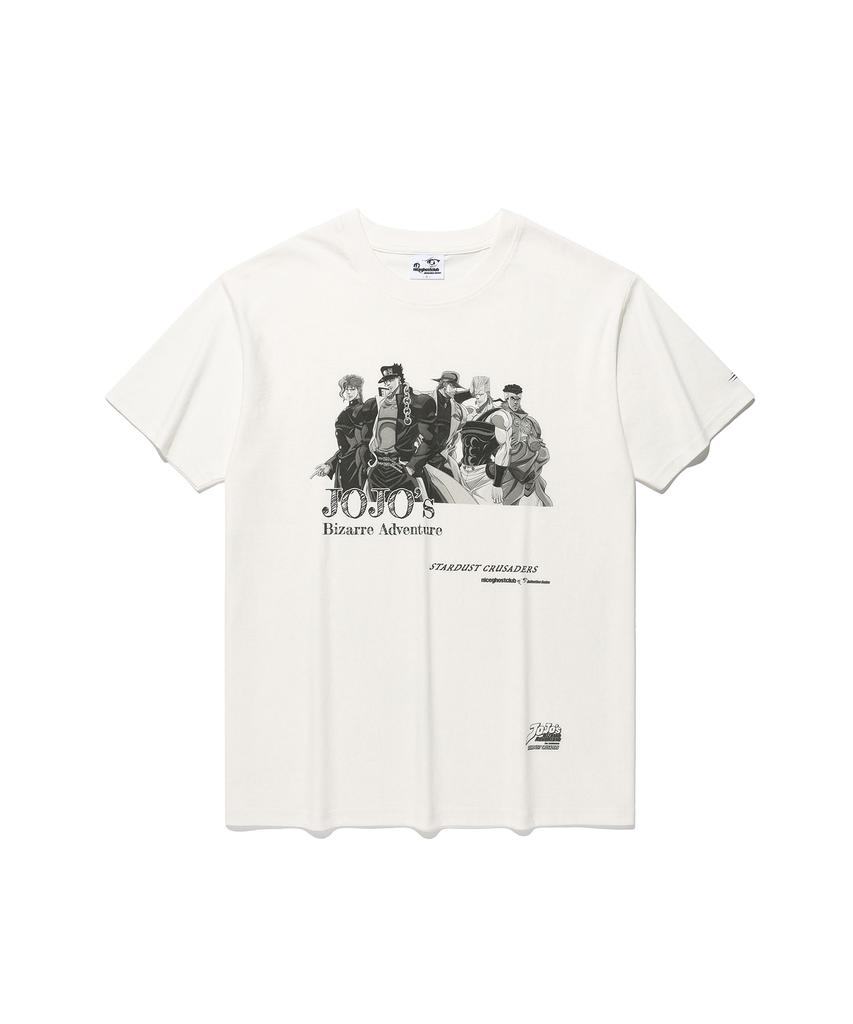 NICEGHOSTCLUB Jojos Stardust Crusaders Tee_White(Ng2Gmut500E)