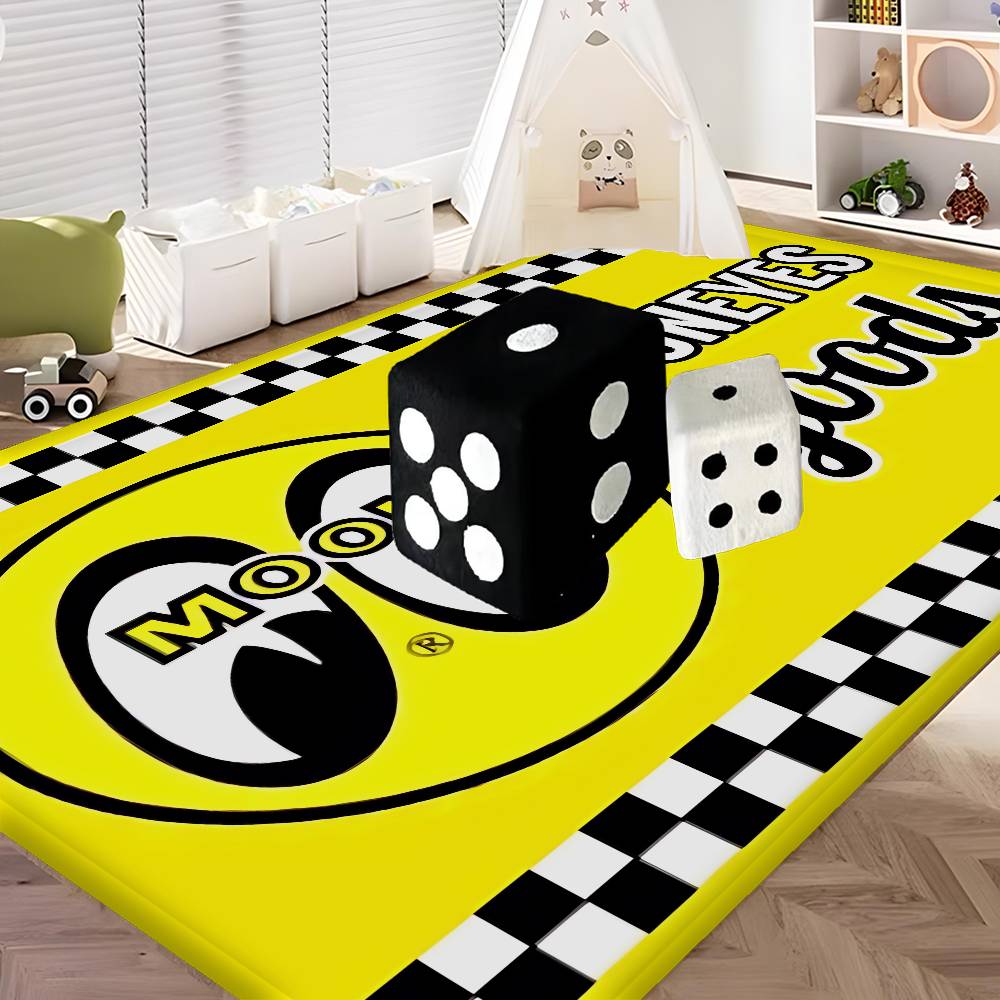 JDM-MOON-EYES Fashion Floor Mat INS Style Soft Bedroom Floor House Laundry Room Mat Anti-skid Household Carpets