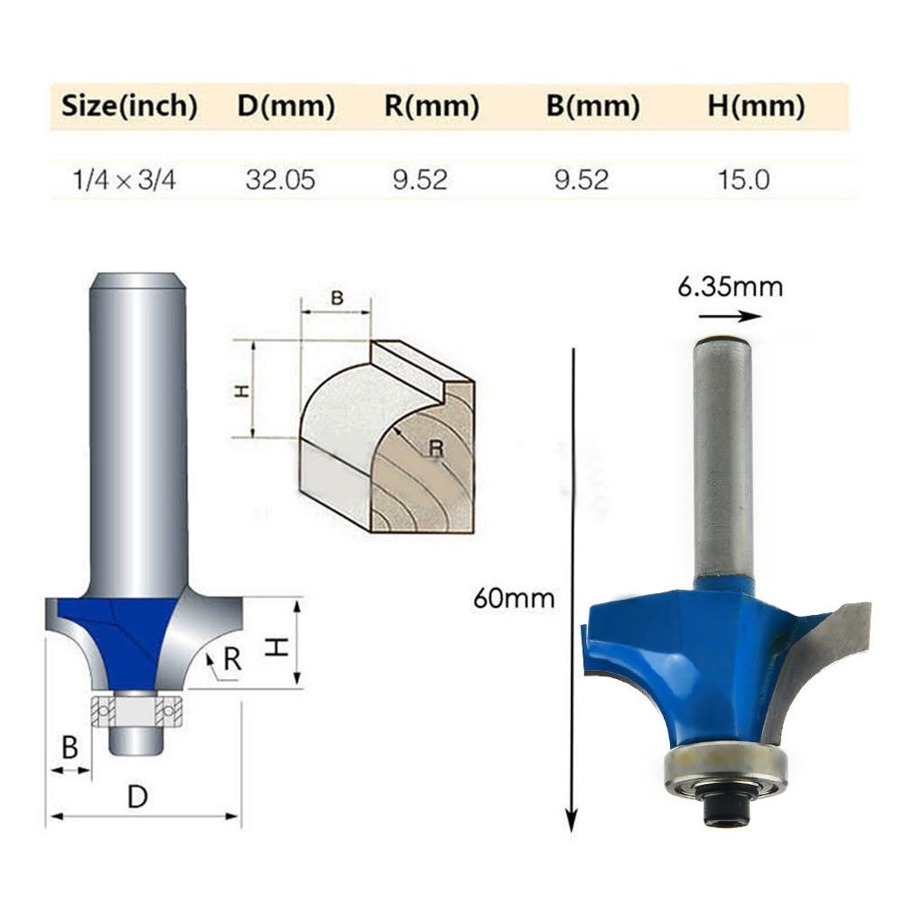 1/4\" Router Bit 3/4\" 1/4" High-precision Milling