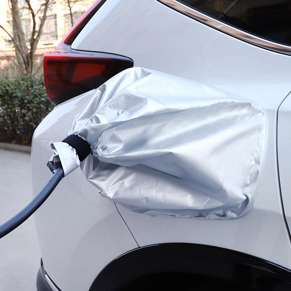 Magnetic EV Charging Port Cover Waterproof Dustproof Sun Protection Electric Car Charger Protector Foldable Charger Gun Cover