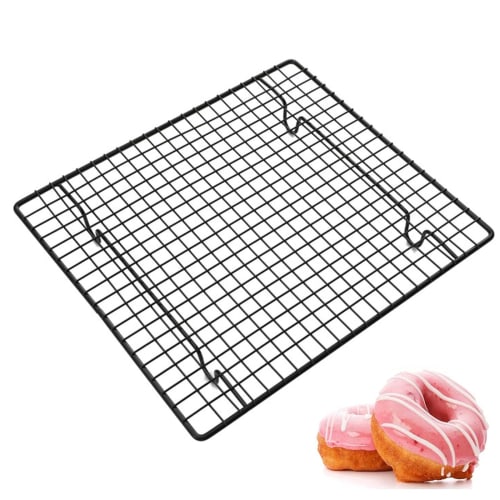 DFsucces Cake Cooler, Single Layer, Non-Stick, Non-Stick, High and Low Temperature Resistant, Baking Cooling Rack for Cakes, Breads, Sweets, Chocolate