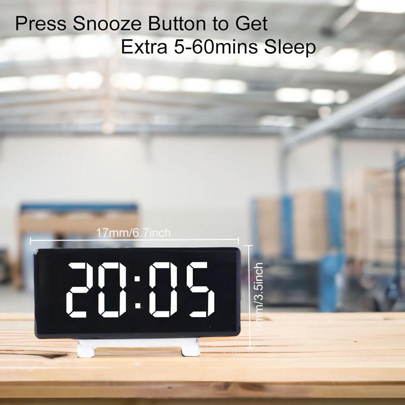 Digital Alarm Clock with Large LED Display Modern Electronic Table Clock for Bedroom Office Bathroom Nightstand Kitchen Decor2