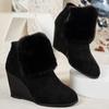 Fashion 2024 Fashion Women's New Fashion Versatile Plush Thick Heel Short Boots Winter Plush Warm Thick-soled Women's Boots