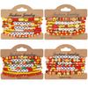 Thanksgiving Bracelet Maple Leaf Turkey Pumpkin Cartoon Cute Multi Layer Elastic