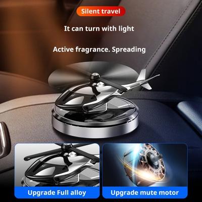 Solcelledrevet jagerfly Bil Luftfrisker Creative Shape Auto Essential Oil Diffuser Car Ornament
