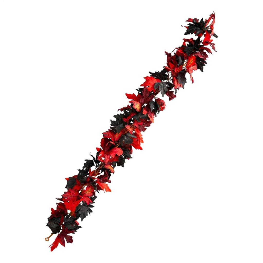 175cm Autumn Artificial Maple LeafFall Maple Leave Vine Wall Hanging Garland Decoration Home Garden Halloween Christmas Gift