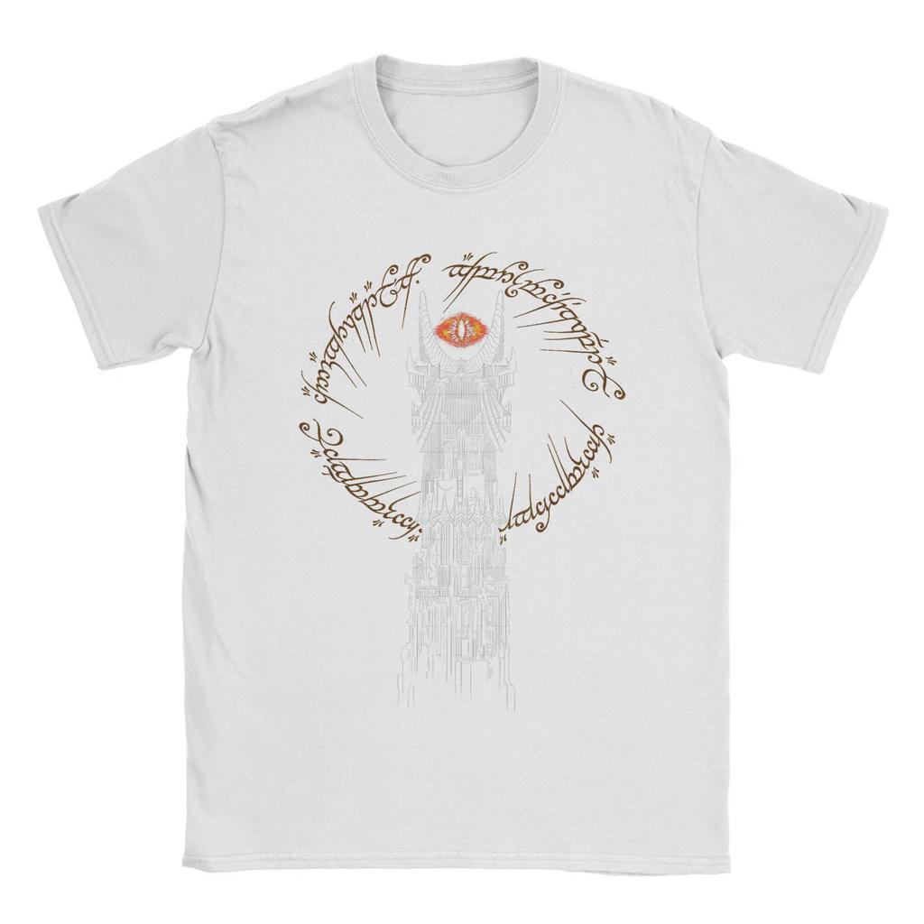 Herren L-Lords Of The R-Rings Turm von Mordor T-Shirt 100% Baumwollkleidung Rundhals T-Shirt Geburtstagsgeschenk T-Shirt