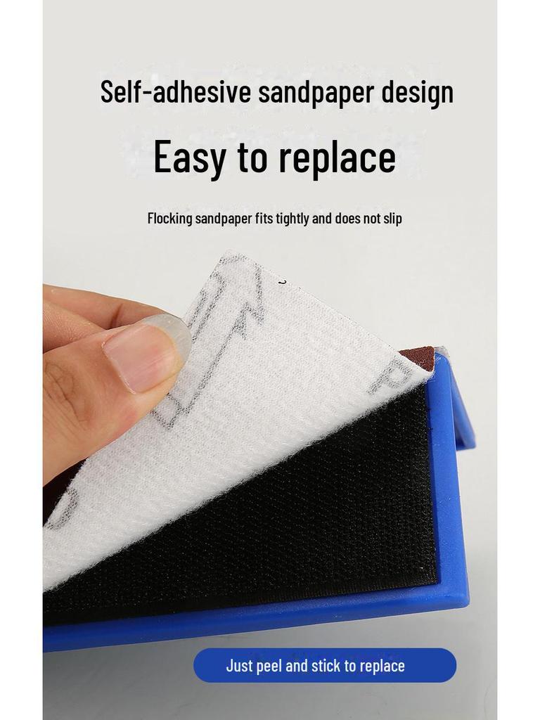 Telescopic Corner Scraper with Self-Adhesive Sandpaper for Dry Grinding