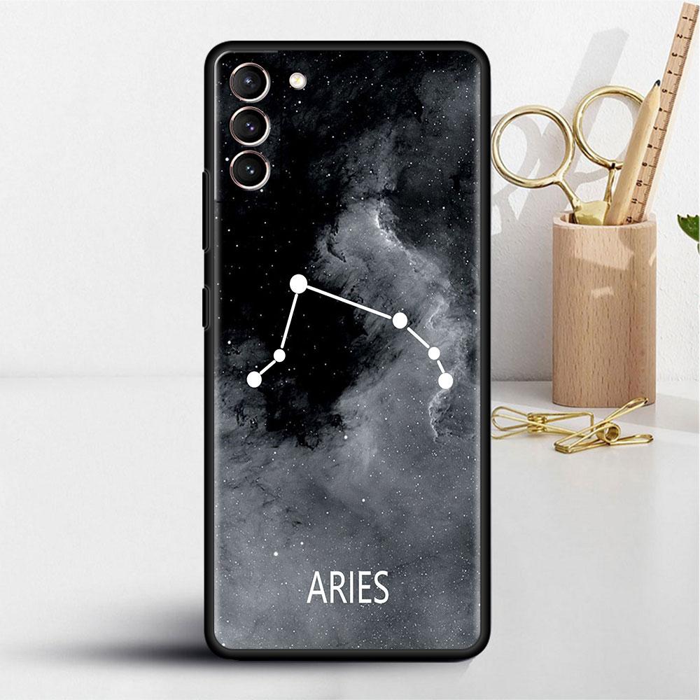 Etui na Samsung Galaxy S20 S22 Ultra S21 FE S10 S9 Plus Note 20 10 Lite 9 Miękkie etui na telefon Muszla Dwanaście Konstelacji