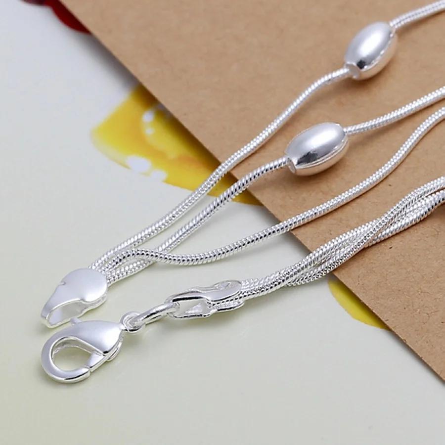 925  Silver Bead Bracelets For Women Men Luxury Designer Multilayer Chain Bracelet Wedding Party Beautiful Jewelry Gifts