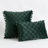 Cute Pom-poms Throw Pillow Covers 30x50cm 45x45cm Luxury Textured Square Cushion Case for Sofa Bedroom Pillowcase Christmas Gift