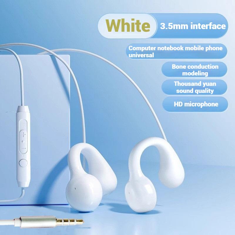 

Clip-on Type C&3.5mm Wired Headphones Stereo Sound Sports Earbuds Handfree Gamer Headsets Earphones with HD mic For Samsung