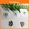 Non Drill Adhesive Hook Stainless Steel Transparent Wall Mount For Home Organization