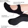 Calcetines de Yoga de Alta Calidad para Mujer Antideslizantes Transpirables Sin Talón Calcetines de Pilates Tobillo Damas Calcetines Deportivos de Ballet Danza para Fitness Gimnasio