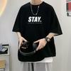 Ανδρικό Καλοκαιρινό T-shirt με Τύπωμα Κοντό Μανίκι - Χαλαρή Εφαρμογή, Στρογγυλή Λαιμόκοψη, Μοντέρνο Σχέδιο