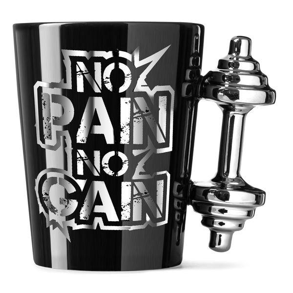 

Чашка no pain no gain ручка гантелі Чашка Бодібілдінг, спорт і фітнес