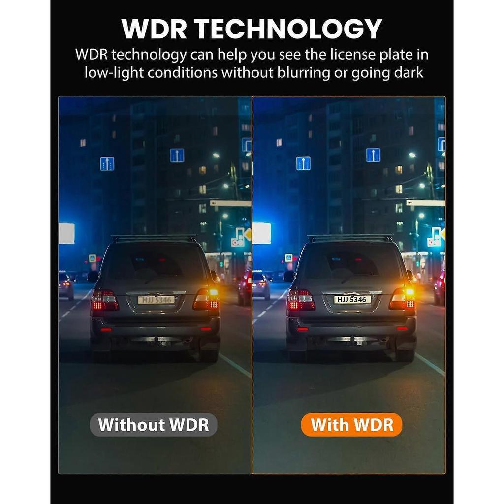 4K Dash Cam Front and Rear with WiFi, Dual Channel Car Camera, Parking Mode, Night Vision, 32GB SD
