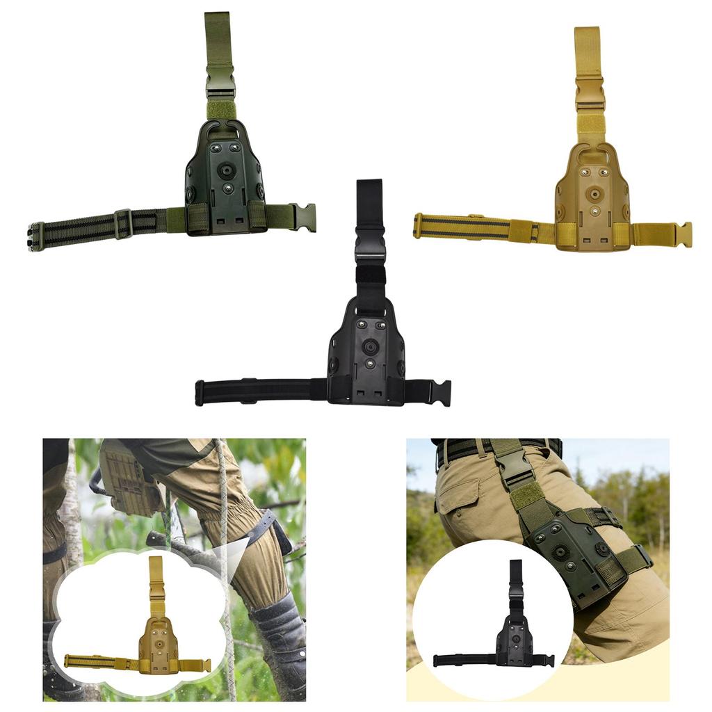Drop Leg Panel Single Strap Leg Shroud Durable Nylon Plastic Adjustable MOLLE Platform for Hiking Camping