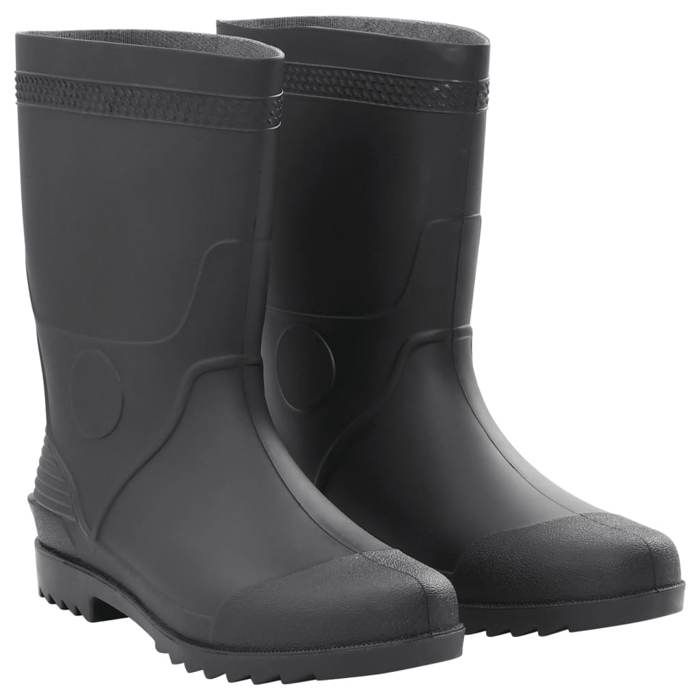 VidaXL Bottes de pluie noir taille 38-46 PVC