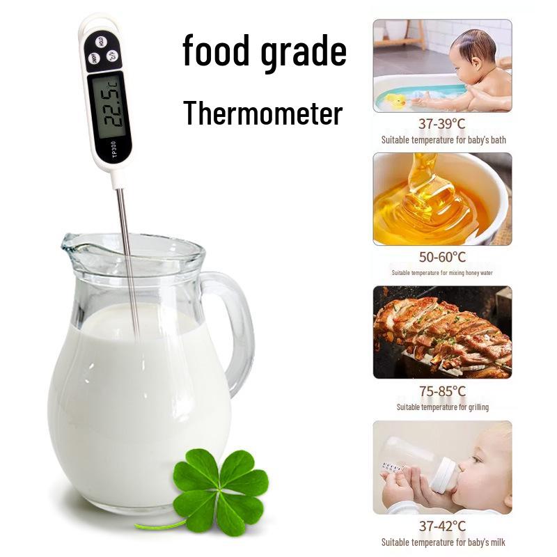 Digital Kitchen Thermometer: Food, Water, Milk, Oil & Baking Probe